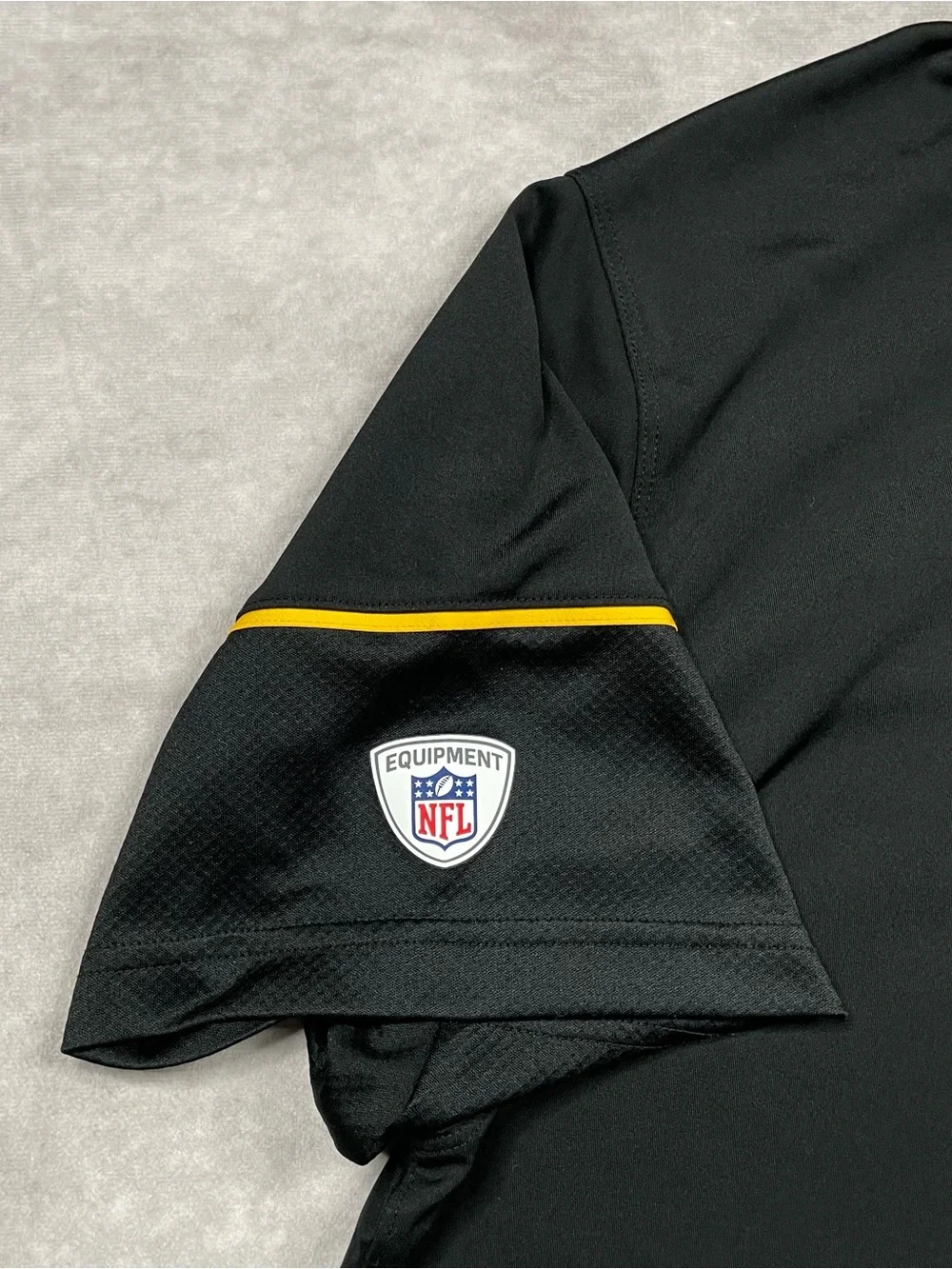 Pittsburgh Steelers Nike Polo Mens XL Black NFL Equipment Dri Fit On Field